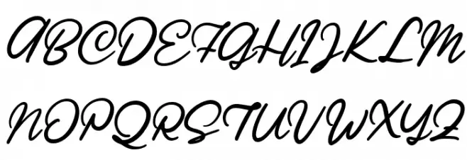 Ratilla Script Regular Fuentes MAYÚSCULAS