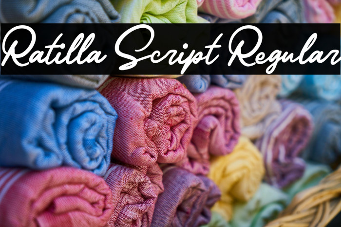 Ratilla Script Regular Example 3