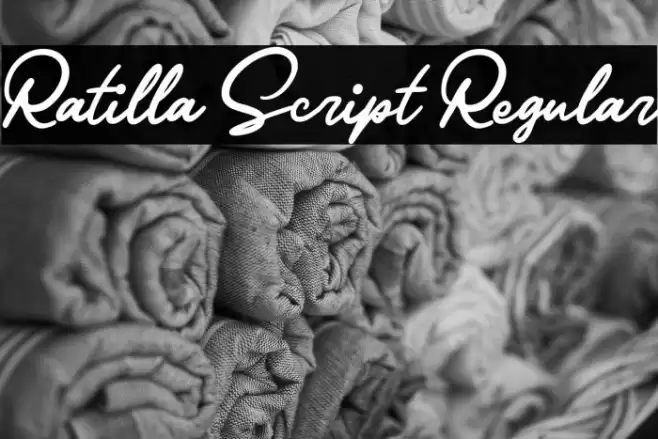 Ratilla Script Regular Font examples