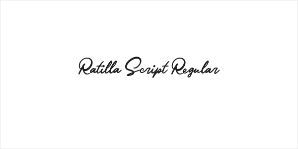 Ratilla Script Regular Logo
