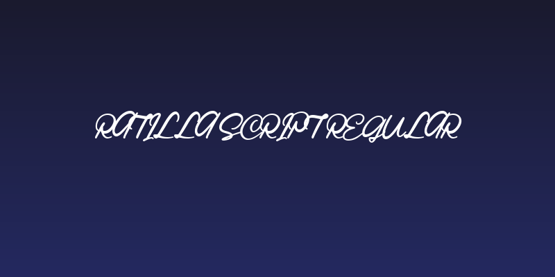 Ratilla Script Regular Social Header