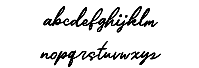 Ratilla Script Regular Font LOWERCASE