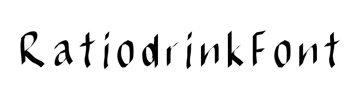 RatiodrinkFont  Free Fonts Download
