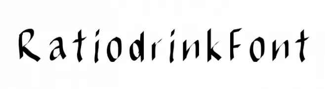 RatiodrinkFont  Скачать бесплатные шрифты