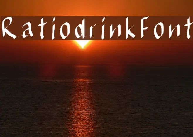 RatiodrinkFont Example 1