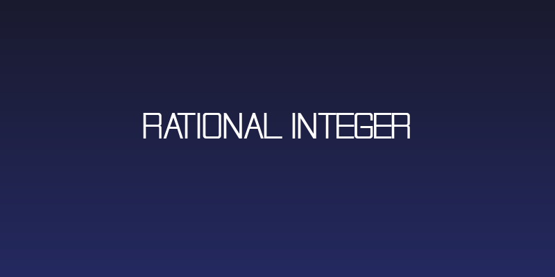 Rational Integer Social Header