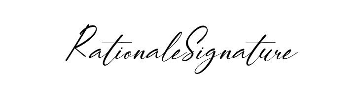 RationaleSignature  font caratteri gratis