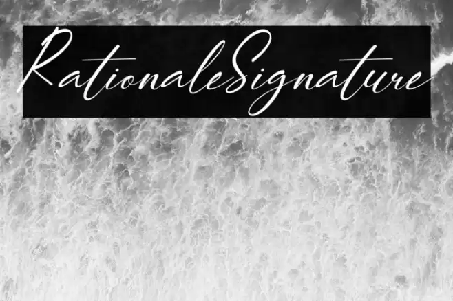 RationaleSignature خط examples