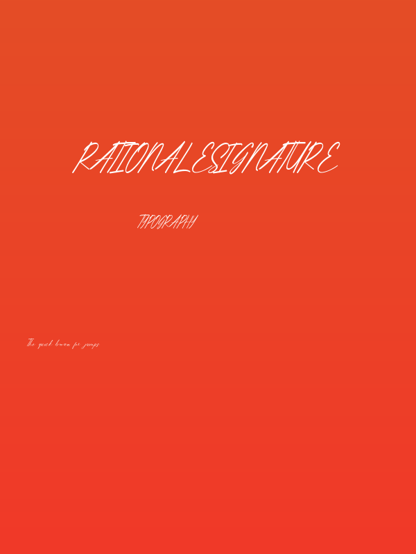 RationaleSignature Poster