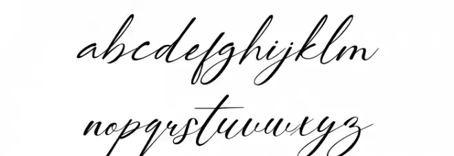 RationaleSignature خط أحرف صغيرة