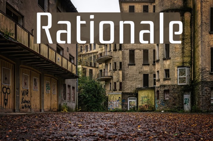 Rationale Font examples