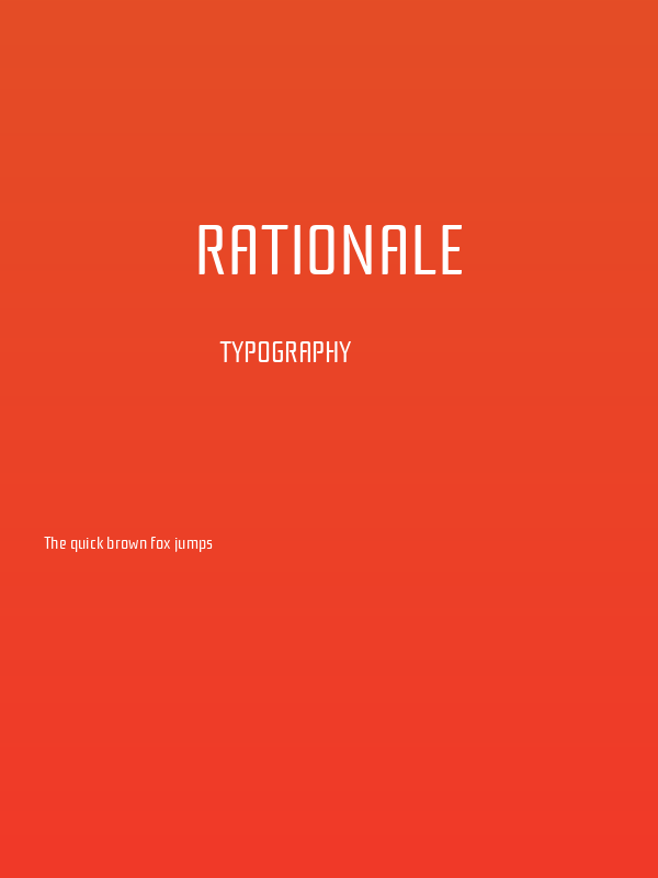 Rationale Poster