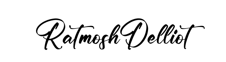 Ratmosh Delliot  Скачать бесплатные шрифты