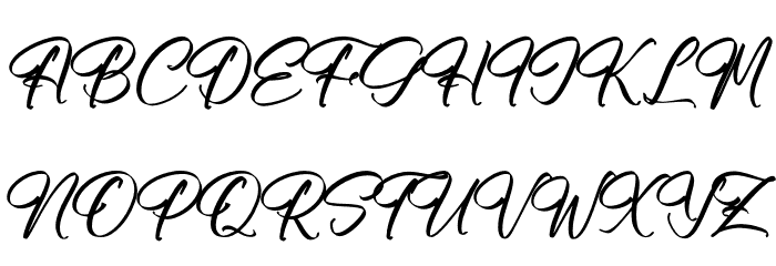 Ratmosh Delliot Font UPPERCASE