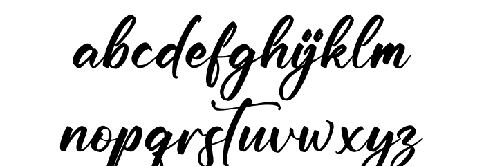 Ratmosh Delliot Font LOWERCASE