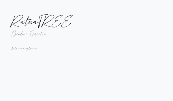 RatnaFREE Business Card