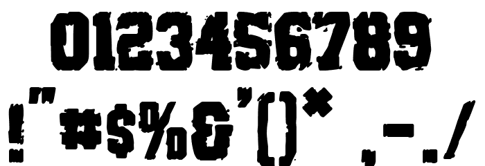 Rats College Font OTHER CHARS