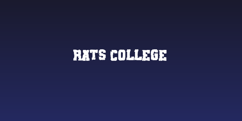Rats College Social Header