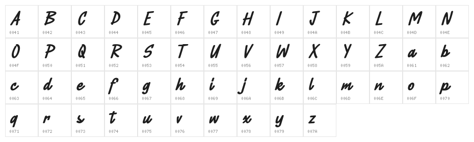 Rattae FREE Character Map