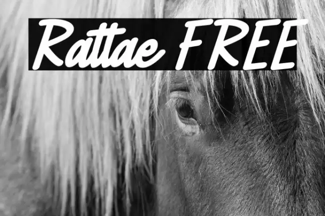 Rattae FREE Font examples