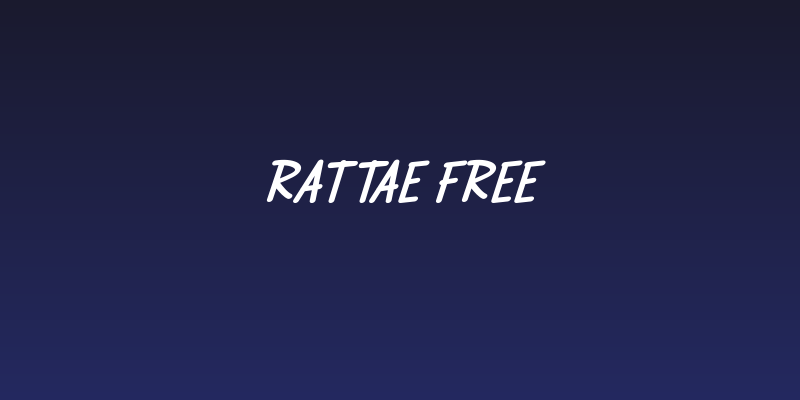 Rattae FREE Social Header