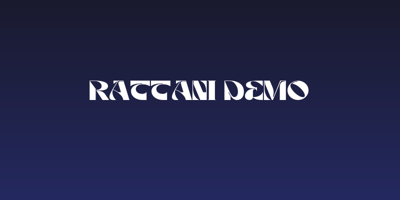 Rattani Demo Social Header