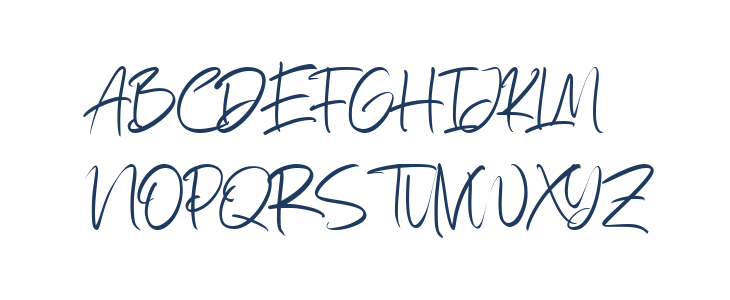 Rattfiny Script Uppercase