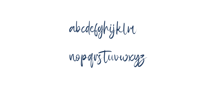 Rattfiny Script Lowercase