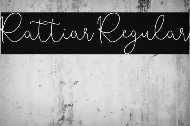 Rattiar Regular Font examples