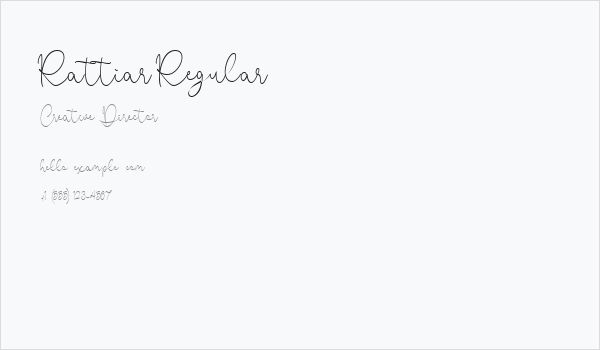 Rattiar Regular Business Card