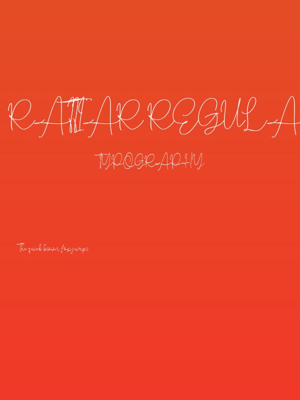 Rattiar Regular Poster