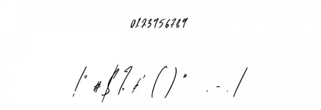 Rattih Putri Шрифта ДРУГИЕ символов