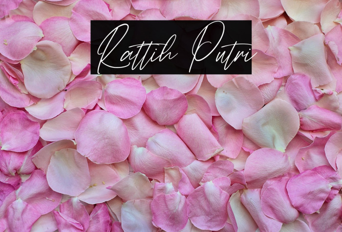 Rattih Putri Шрифта examples