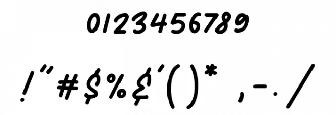 Rattman Font OTHER CHARS