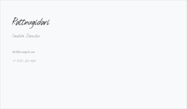 Rattnugidari Business Card