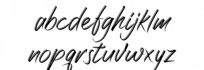 Rattnugidari フォント 小文字