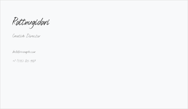 Rattnugidari Business Card