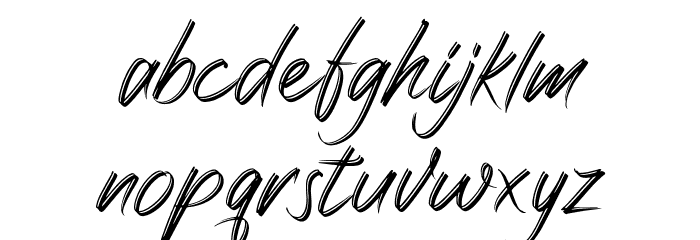Rattnugidari Font LOWERCASE
