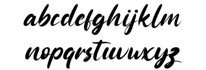Rattoney Font LOWERCASE