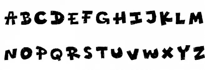 Ratty Tatty Schriftart Groß