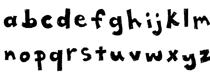 Ratty Tatty Font LOWERCASE