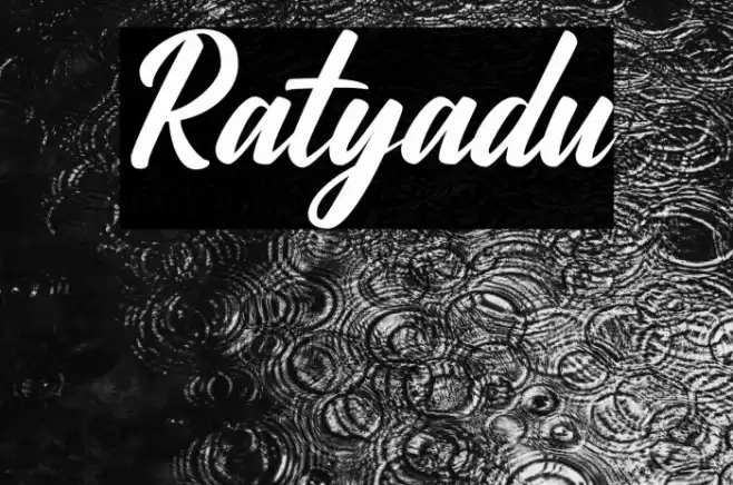 Ratyadu Font examples