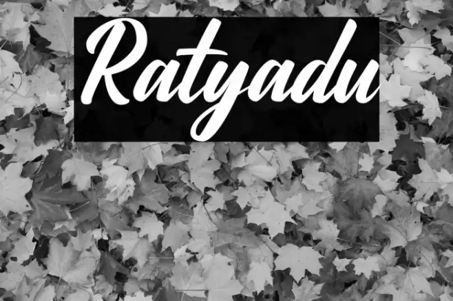Ratyadu Font examples