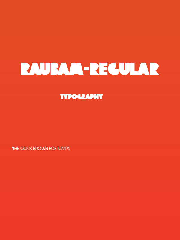 Raubam-Regular Poster