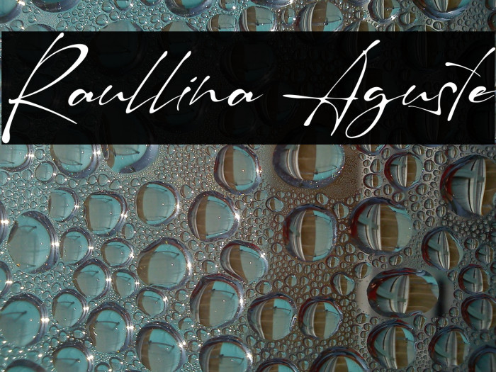 Raullina Aguste Font examples
