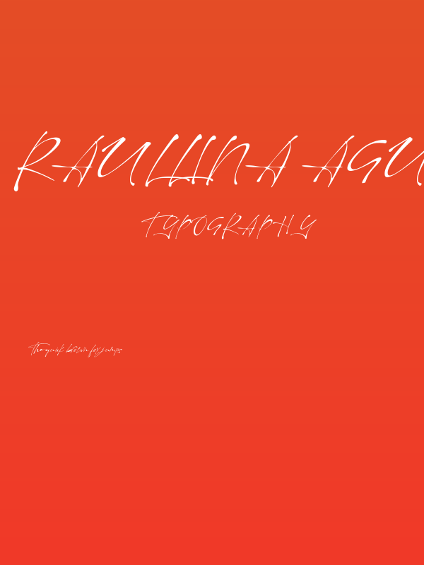 Raullina Aguste Poster