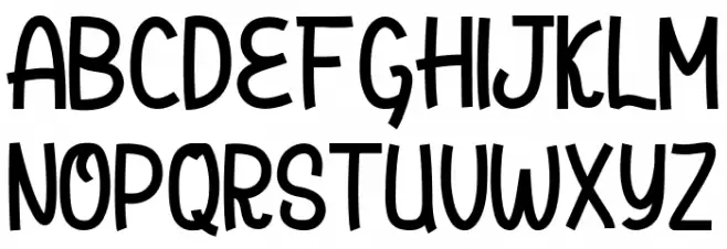 Raumaly Schriftart Groß