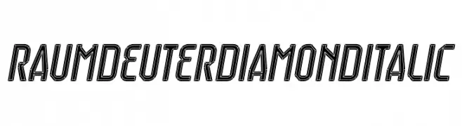 Raumdeuter Diamond Italic  Скачать бесплатные шрифты