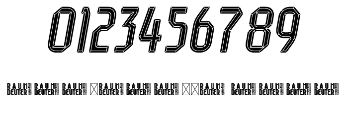 Raumdeuter Diamond Italic Font Alte caractere