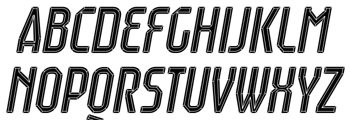 Raumdeuter Diamond Italic Font Litere mari